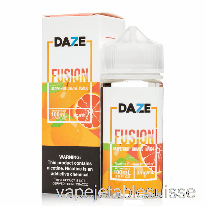 Vape Suisse Pamplemousse Orange Mangue - 7 Daze Fusion - 100ml 6mg